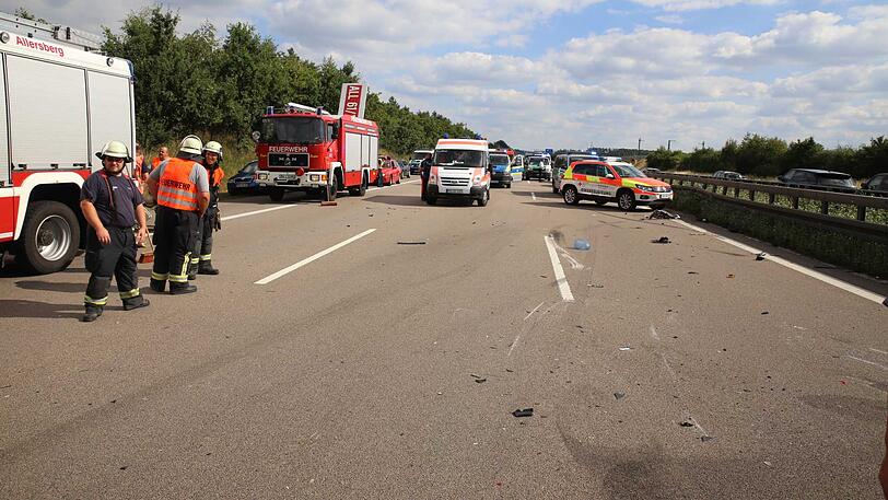 Auch ein Rettungshubschrauber war im Einsatz.