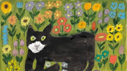 Naive Malerei steht nicht nur bei den kleinen Museumsbesuchern hoch im Kurs: eine Katze von Max Raffler. Naive Malerei steht nicht nur bei den kleinen Museumsbesuchern hoch im Kurs: eine Katze von Max Raffler.