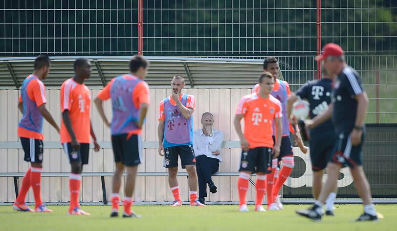 Die Bayern bei der Arbeit.