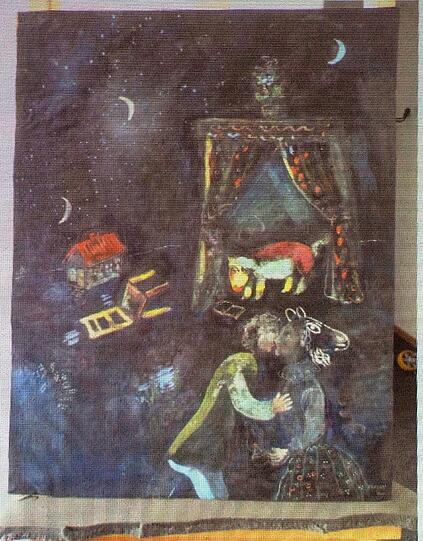 Dieses Gemälde "Allegorische Szene" von Marc Chagall soll angeblich einer jüdischen Familie aus Lettland gehören.
