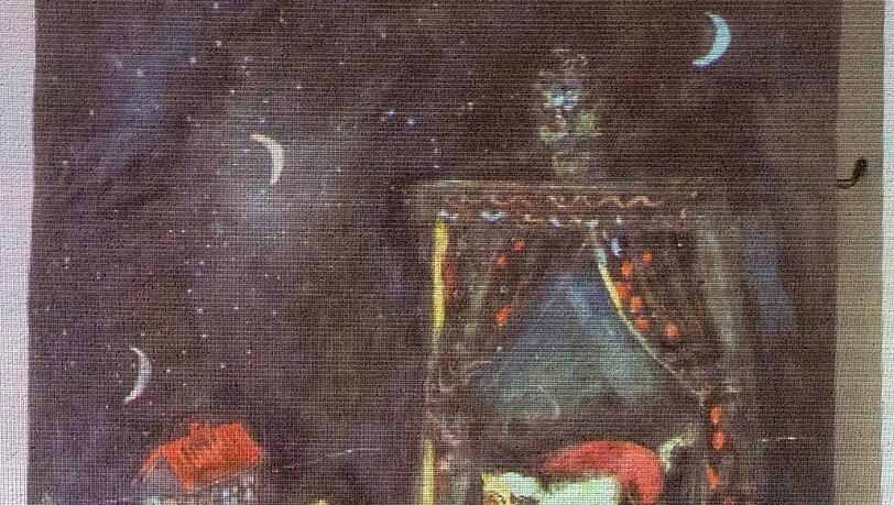 Dieses Gemälde "Allegorische Szene" von Marc Chagall soll angeblich einer jüdischen Familie aus Lettland gehören. Dieses Gemälde "Allegorische Szene" von Marc Chagall soll angeblich einer jüdischen Familie aus Lettland gehören.