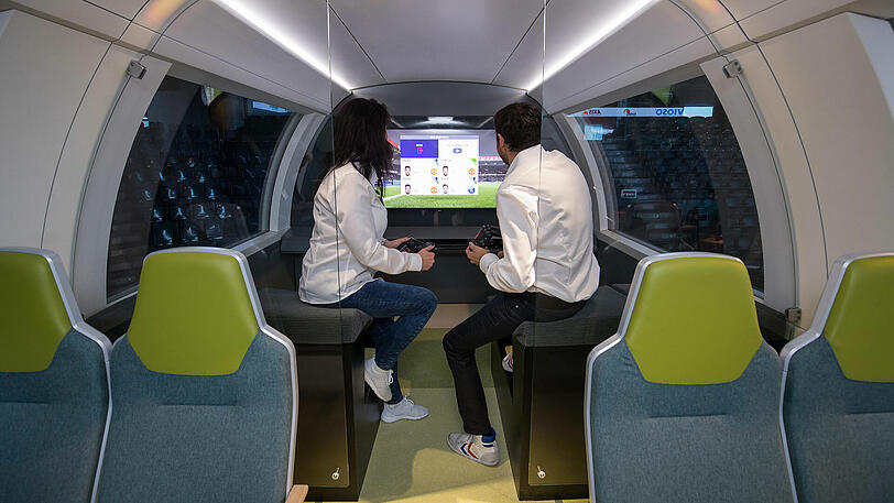 Mit dem "Ideenzug" will die Deutsche Bahn einen Ausblick darauf geben, wie Pendeln in Zukunft aussehen könnte.