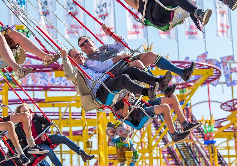Zwei Tage vor dem Wiesn-Start ging's gab es die Neuheiten auf dem Oktoberfest beim Presserundgang zu sehen und zu testen.