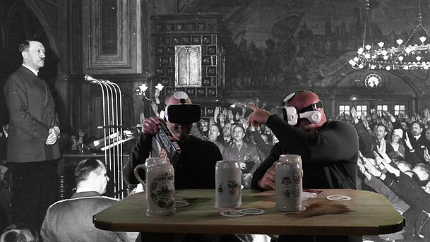 Im Film spielen die Terroristen in virtuellen Nazi-Welten. Im Film spielen die Terroristen in virtuellen Nazi-Welten.