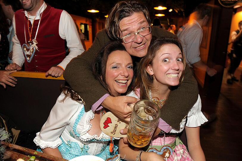 Josko Bill mit Uschi Dämmrich von Luttitz und Tochter Stephie.