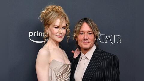 Nicole Kidman posierte auf dem roten Teppich mit ihrem Mann Keith Urban. Das Paar ist seit 2006 verheiratet.