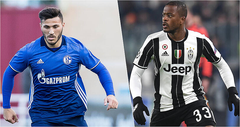 Tauschen Sie Trikots? Schalke will Patrice Evra, Juventus den Bosnier Kolasinac.