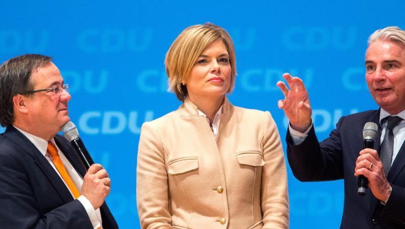 Die stellvertretenden CDU-Chefs Thomas Strobl, Julia Klöckner und Armin Laschet wehren sich gegen den Vorwurf von Friedrich Merz. Die stellvertretenden CDU-Chefs Thomas Strobl, Julia Klöckner und Armin Laschet wehren sich gegen den Vorwurf von Friedrich Merz.