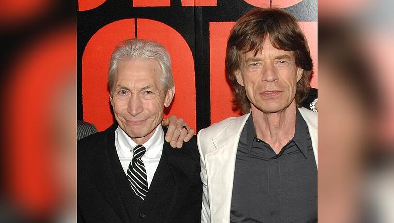 Charlie Watts (l.) und Mick Jagger waren Freunde und Bandkollegen.
