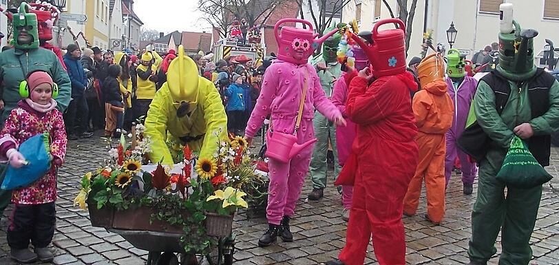 Der Gartenbauverein präsentierte sich standesgemäß.