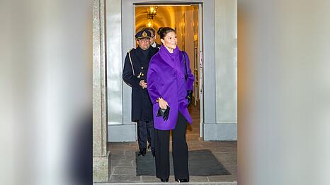 Kronprinzessin Victoria von Schweden eröffnete die "Nobel Week Lights" in Stockholm.