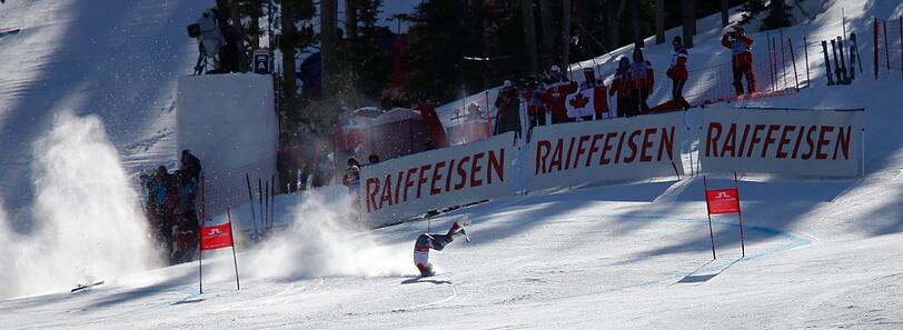 Pltzlich brach der Ski aus - Bode Miller überschlug sich beim Rennen der Ski-WM.