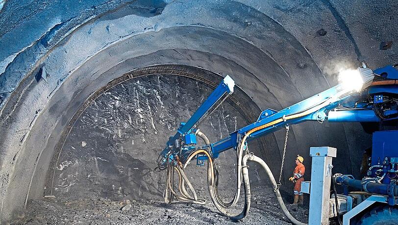 Der Bohrjumbo. Der Bohrjumbo.