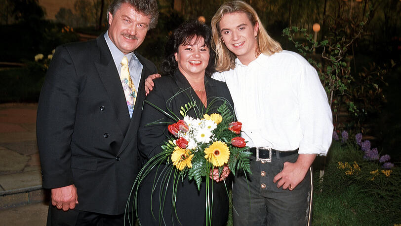 Florian Silbereisen als 17-Jähriger mit Mutter Helga und Vater Franz Florian Silbereisen als 17-Jähriger mit Mutter Helga und Vater Franz