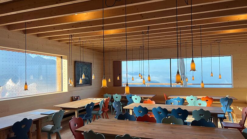 Ein Blick in die neue Vorderkaiserfeldenh&uuml;tte.