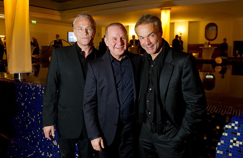 Die Schauspieler Klaus J. Behrendt (l-r), Joachim Król und Hannes Jaenicke