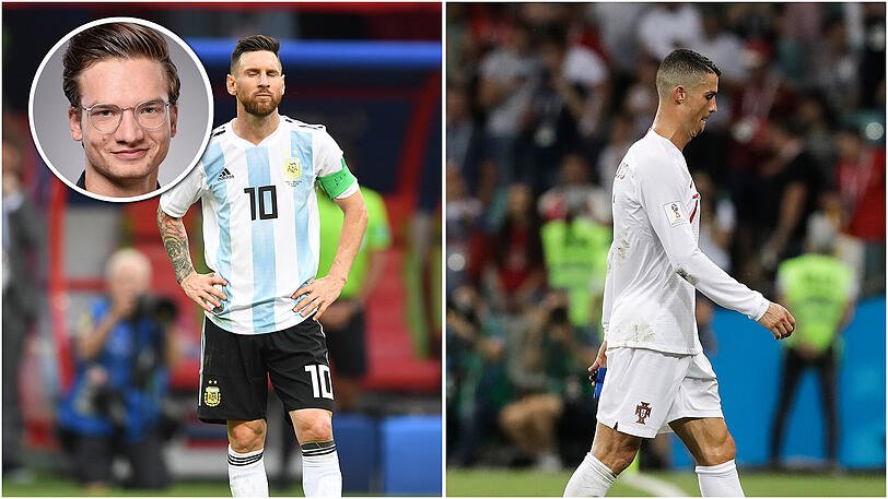 Lionel Messi (l.) und Cristiano Ronaldo sind raus - weshalb die beiden Superstars aus der Nationalmannschaft zurücktreten sollten.