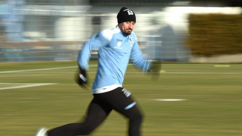 Timo Gebhart vom Fußball-Regionalligisten TSV 1860 München läuft mit dem Ball. Foto: Andreas Gebert/Archivbild Timo Gebhart vom Fußball-Regionalligisten TSV 1860 München läuft mit dem Ball. Foto: Andreas Gebert/Archivbild