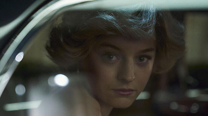 Emma Corrin als Lady Di in "The Crown".