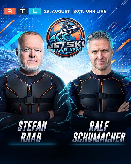 Stefan Raab (links) tritt im Team mit einem echten Vollgas-Profi an: Ralf Schumacher. Stefan Raab (links) tritt im Team mit einem echten Vollgas-Profi an: Ralf Schumacher.