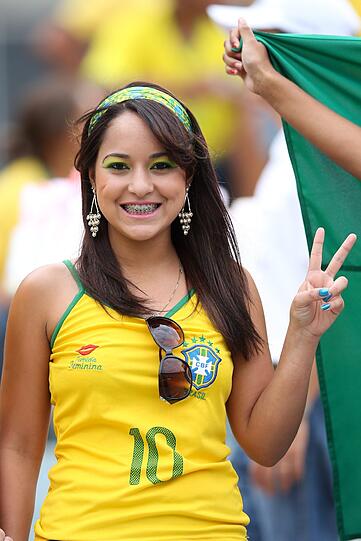 Weitere Bilder der brasilianischen Fans.