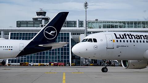 Lufthansa-Maschinen am M&uuml;nchner Flughafen. (Symbolbild)
