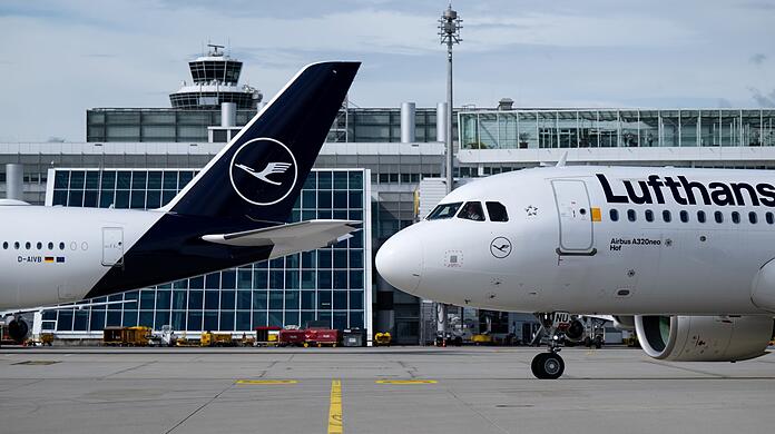 Lufthansa-Maschinen am M&uuml;nchner Flughafen. (Symbolbild)