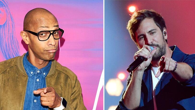 Amiaz Habtu (l.) und Max Giesinger laden zum Benefizabend für die Ukraine.