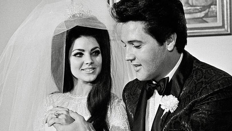 Priscilla und Elvis Presley heirateten 1967 in Las Vegas.