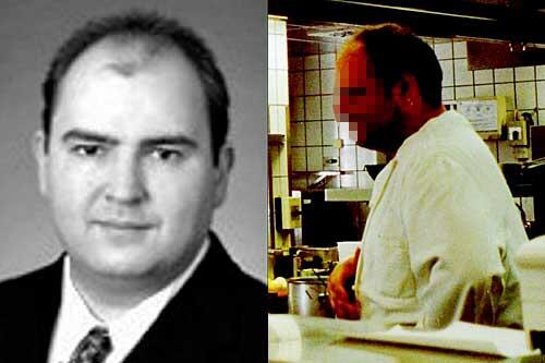 Links der ermordete Koch Markus Schindlbeck, rechts sein geständiger Mörder Heiko K.