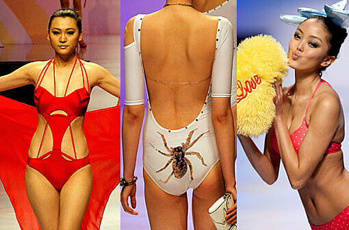 Knappe Bikinis, süße Mädchen: Die Fashion Week in Peking.