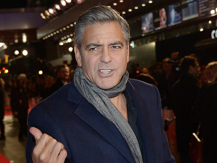 George Clooney auf der Premiere von "Monuments Men"