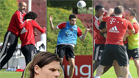 Bei der siebten trainingseinheit der Bayern in Katar war Daniel van Buyten erneut nicht dabei. Das Programm der anderen: Lauf- und Freistoßtraining.