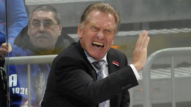 Der Alpenvulkan: Zach 2014 als Trainer der Adler Mannheim.