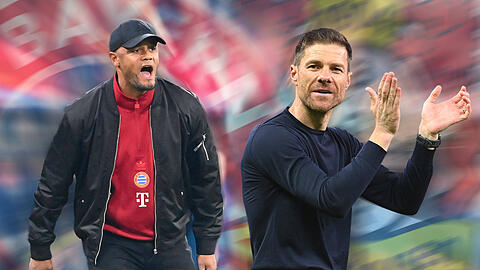 Wer entscheidet das Spitzenspiel für sich? Bayern-Trainer Vincent Kompany oder Bayer-Coach Xabi Alonso.