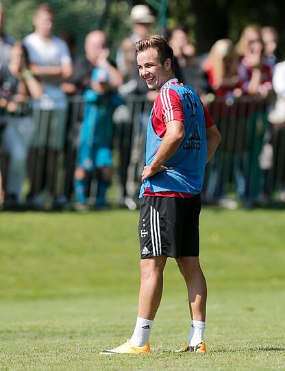 Die Bayern bereiten sich auf das Spiel gegen den 1. FC Nürnberg vor. Hier gibt's die Bilder vom Mittwochstraining.