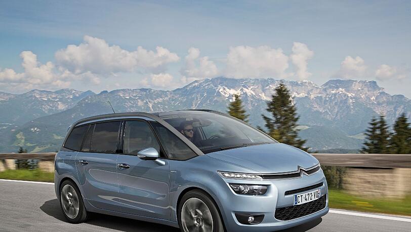 Bietet bis zu sieben Passagieren Platz: der Citroën Grand C4 Picasso. Die dritte Sitzreihe kostet allerdings Aufpreis. Bietet bis zu sieben Passagieren Platz: der Citroën Grand C4 Picasso. Die dritte Sitzreihe kostet allerdings Aufpreis.