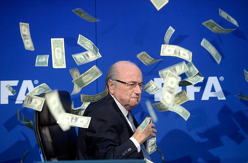 Ein Geldregen der anderen Art für Joseph Blatter.