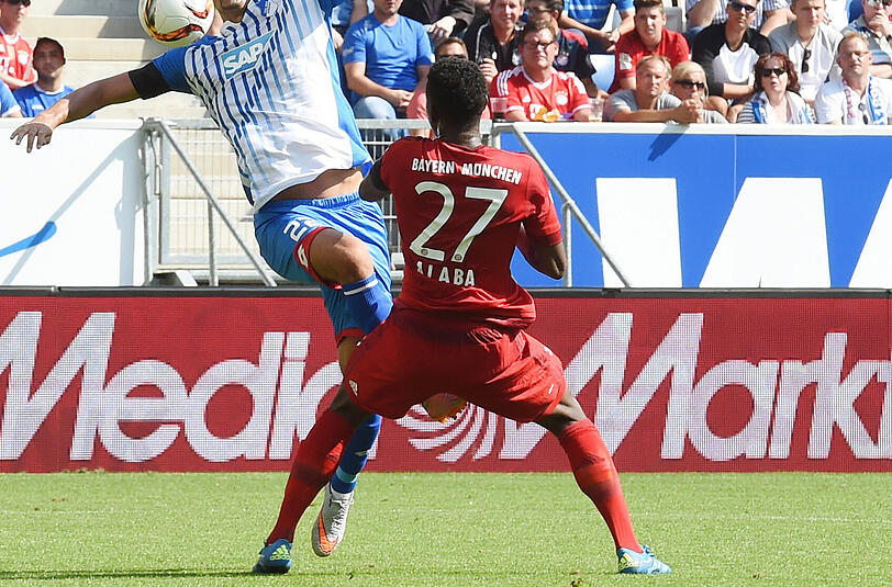DAVID ALABA - NOTE 3 - Geh, bitte! Ja, bist du narrisch! Was für ein schlampiger Pass nach wenigen Sekunden vor die Mitte des Tores, den Kevin Volland aufnimmt und zum 1:0 für Hoffenheim vollstreckt. Ansonsten souverän und sicher auf seiner linken Abwehrseite.