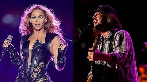 Beyoncé ist am Wochenende mit Pearl-Jam-Sänger Eddie Vedder aufgetreten