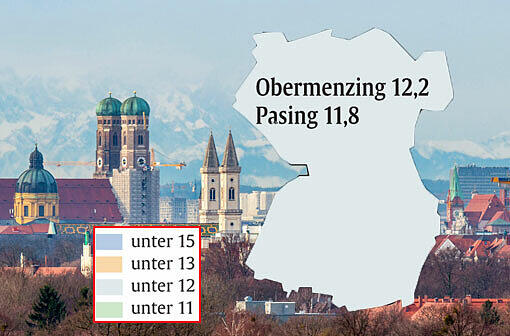 Mietspiegel 2013: Durchschnittliche Quadratmeterpreise für Wohnungen in München