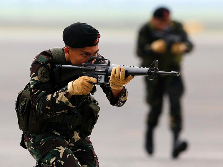 Das philippinische Militär führte die Befreiungsaktion durch. (Symbolbild)
