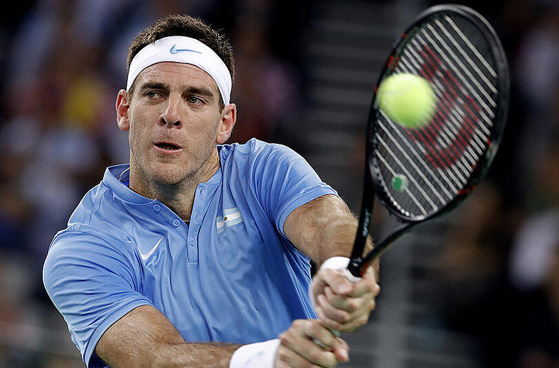 Argentiniens Juan Martin del Potro sorgte mit einem 6:4, 6:7 (6:8), 6:3, 7:5-Erfolg in 3:18 Stunden gegen Ivo Karlovic für den Ausgleich.