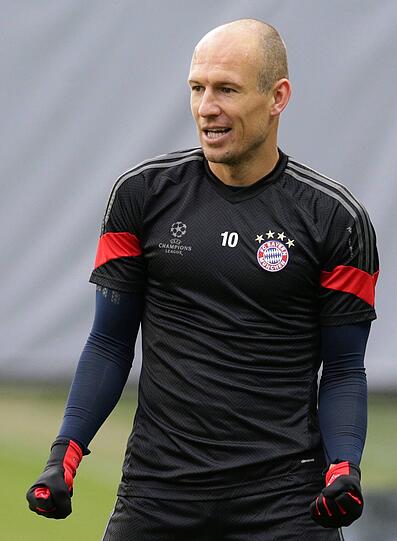 Bilder: Der FC Bayern beim Abschlusstraining in Moskau.