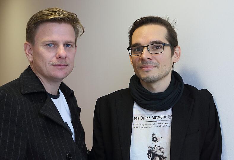 Der Dramatiker Tom Holloway und der Komponist Miroslaw Srnka (rechts).