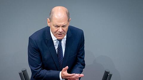 Finanzminister Olaf Scholz (SPD) bei der Debatte um die Verabschiedung des zweiten Nachtragshaushalts und der Grundrente im Bundestag.