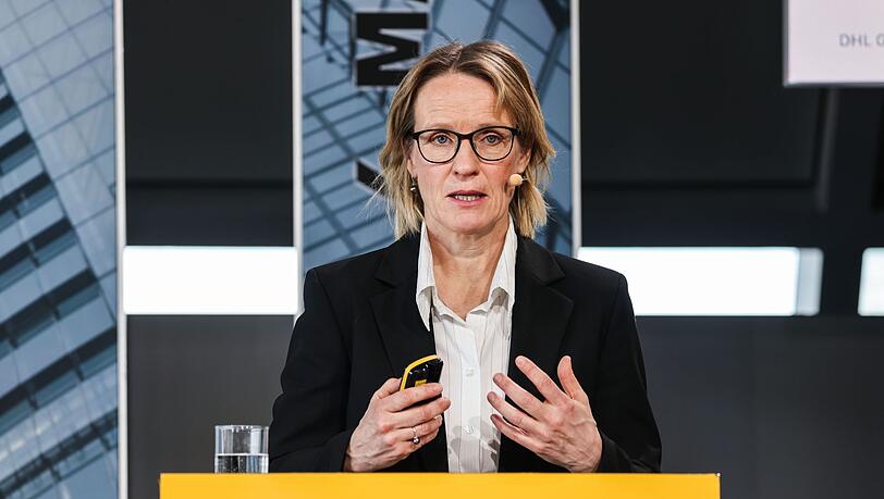 Melanie Kreis bei der DHL-Bilanzpressekonferenz 2025. Melanie Kreis bei der DHL-Bilanzpressekonferenz 2025.