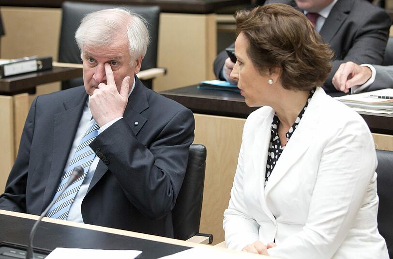 Horst Seehofer (l.) und Christine Haderthauer.