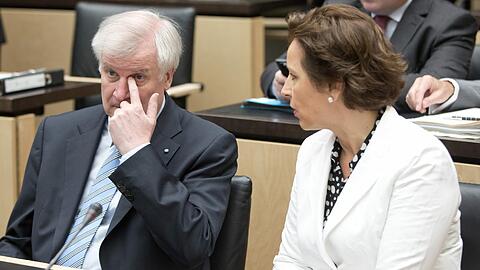 Horst Seehofer (l.) und Christine Haderthauer.