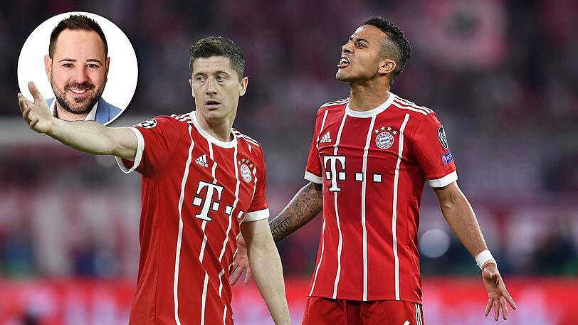 Liefern nicht immer beim FC Bayern: Robert Lewandowski (li.) und Thiago.